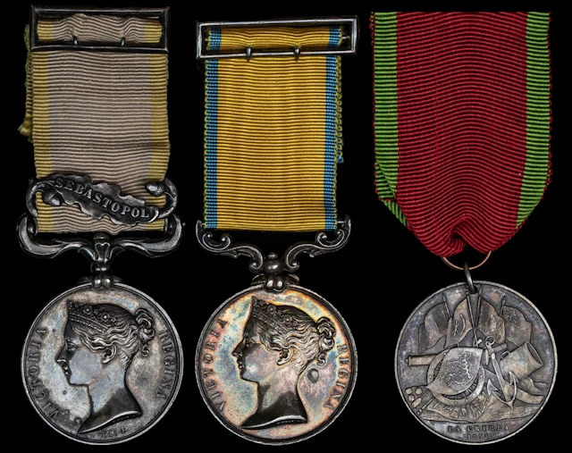 The campaign group of three awarded to Admiral's Steward W. White