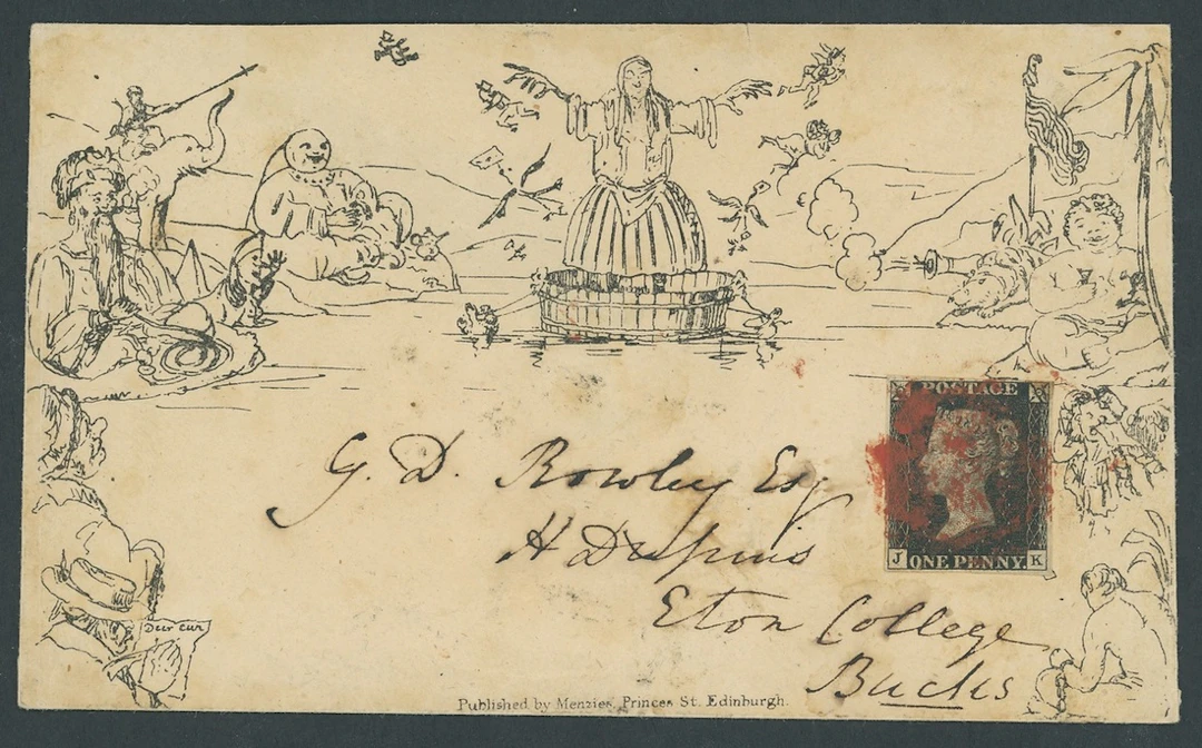 Great Britain Mulready Caricatures and Illustrated Envelopes Menzies