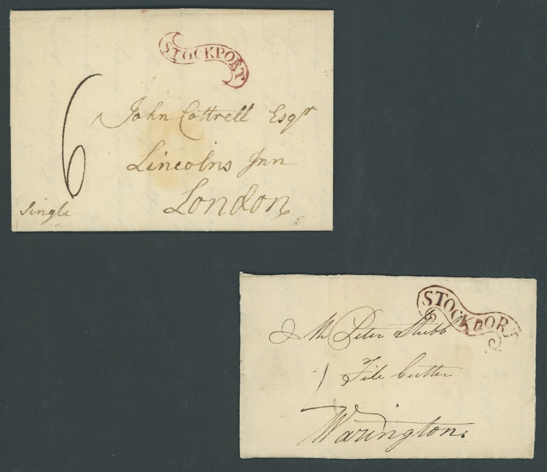 Great Britain Postal History 1795 (June 4) and 1797 (20 July), entire