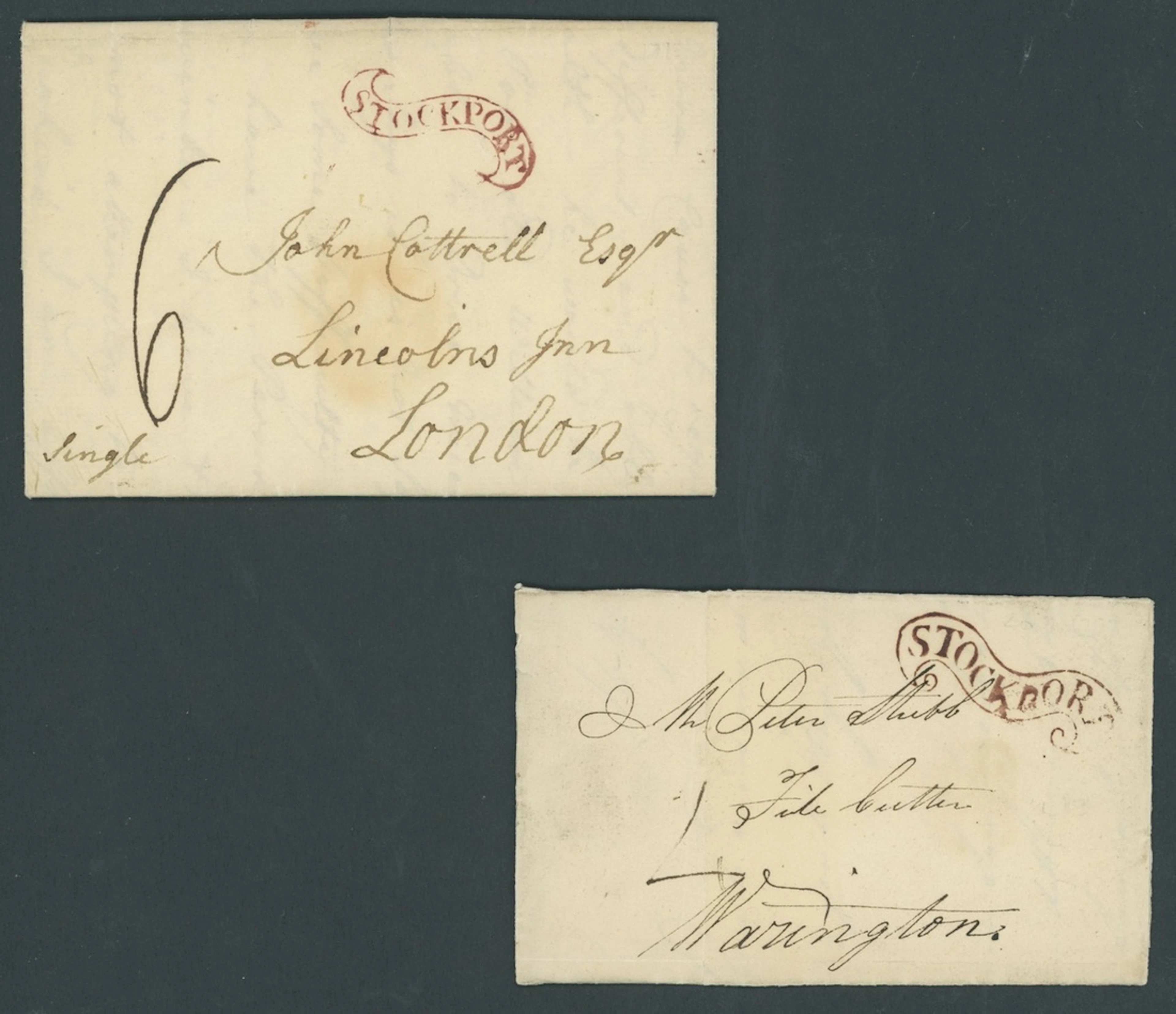 Great Britain Postal History 1795 (June 4) and 1797 (20 July), entire