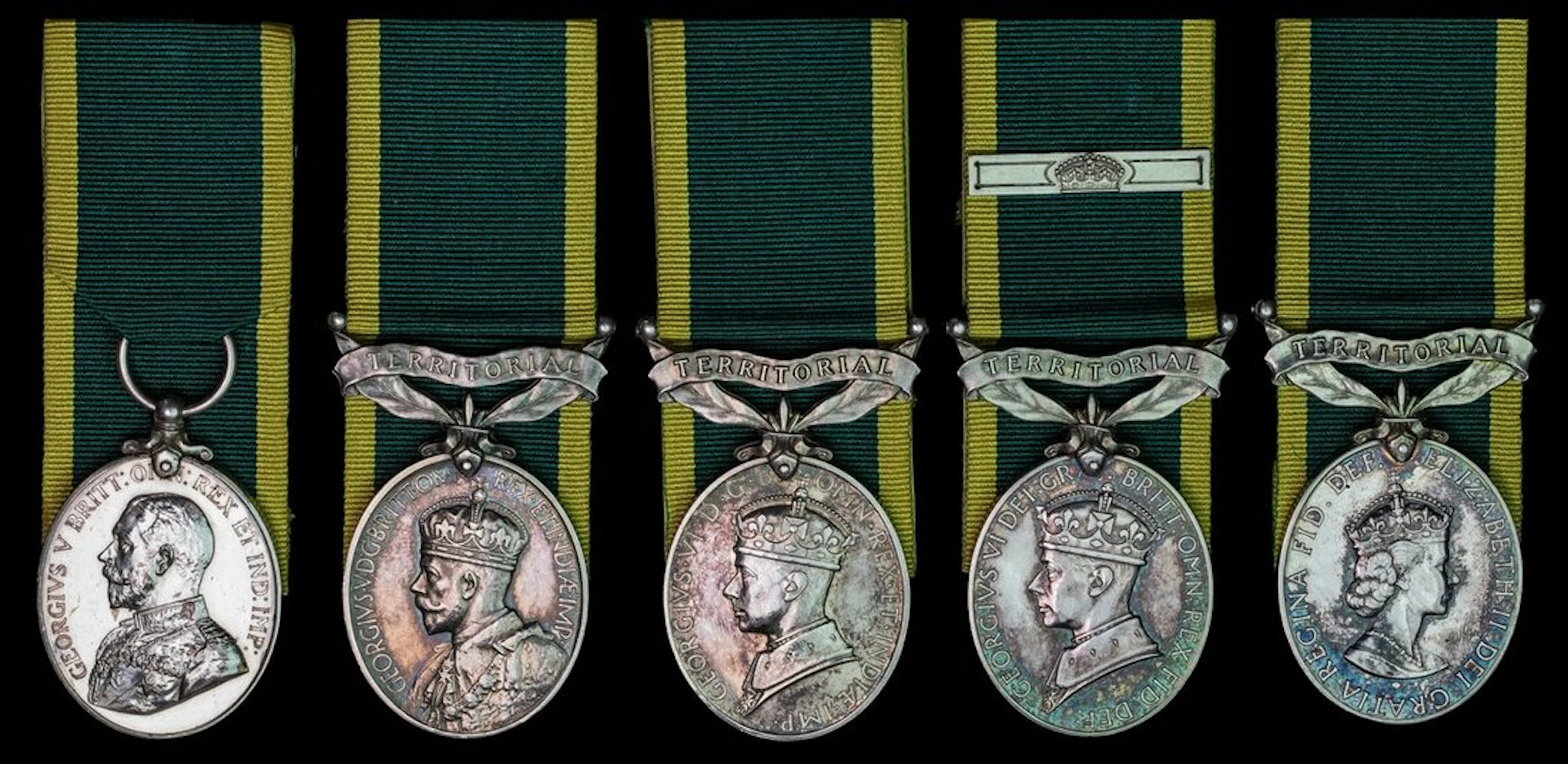 Territorial Force Efficiency Medal, G.V.R. (741984 Gnr. P. Burke.