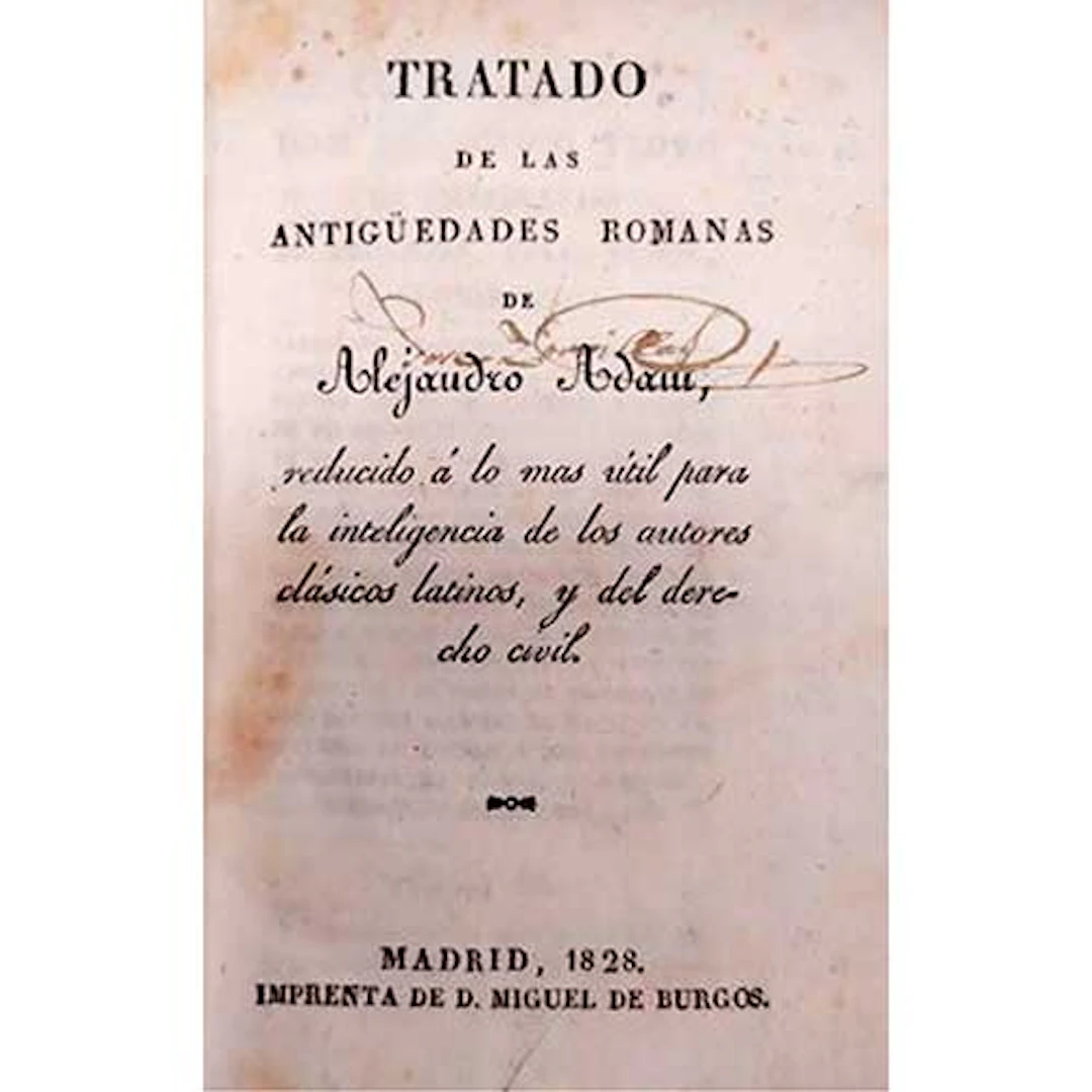 "Tratado de las antigedades romanas"