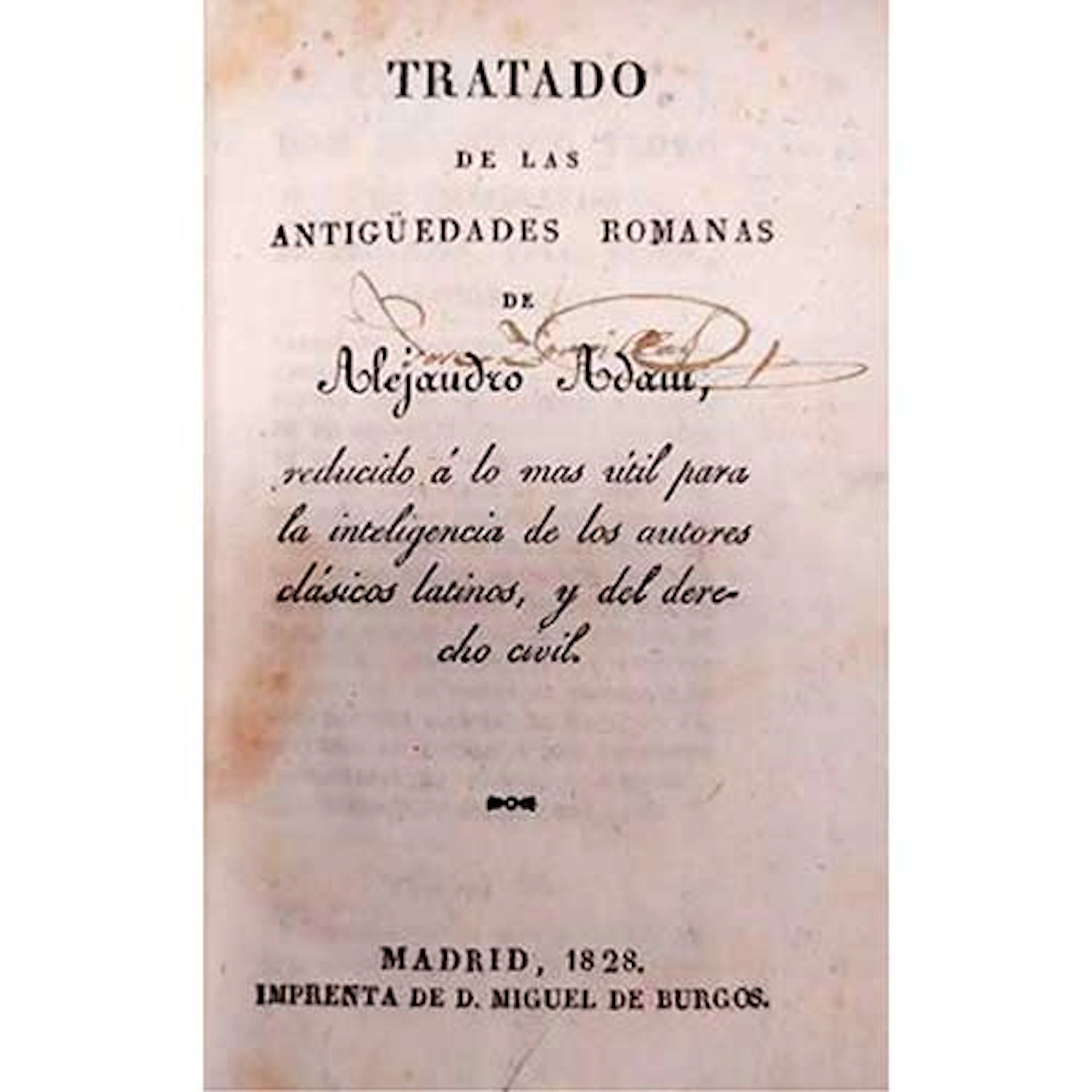 "Tratado de las antigedades romanas"