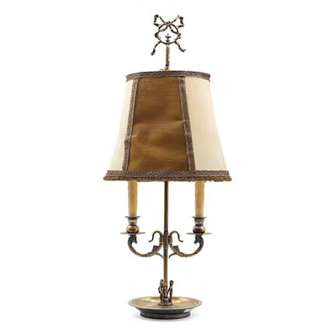Lmpara bouillotte modelo imperio en bronce