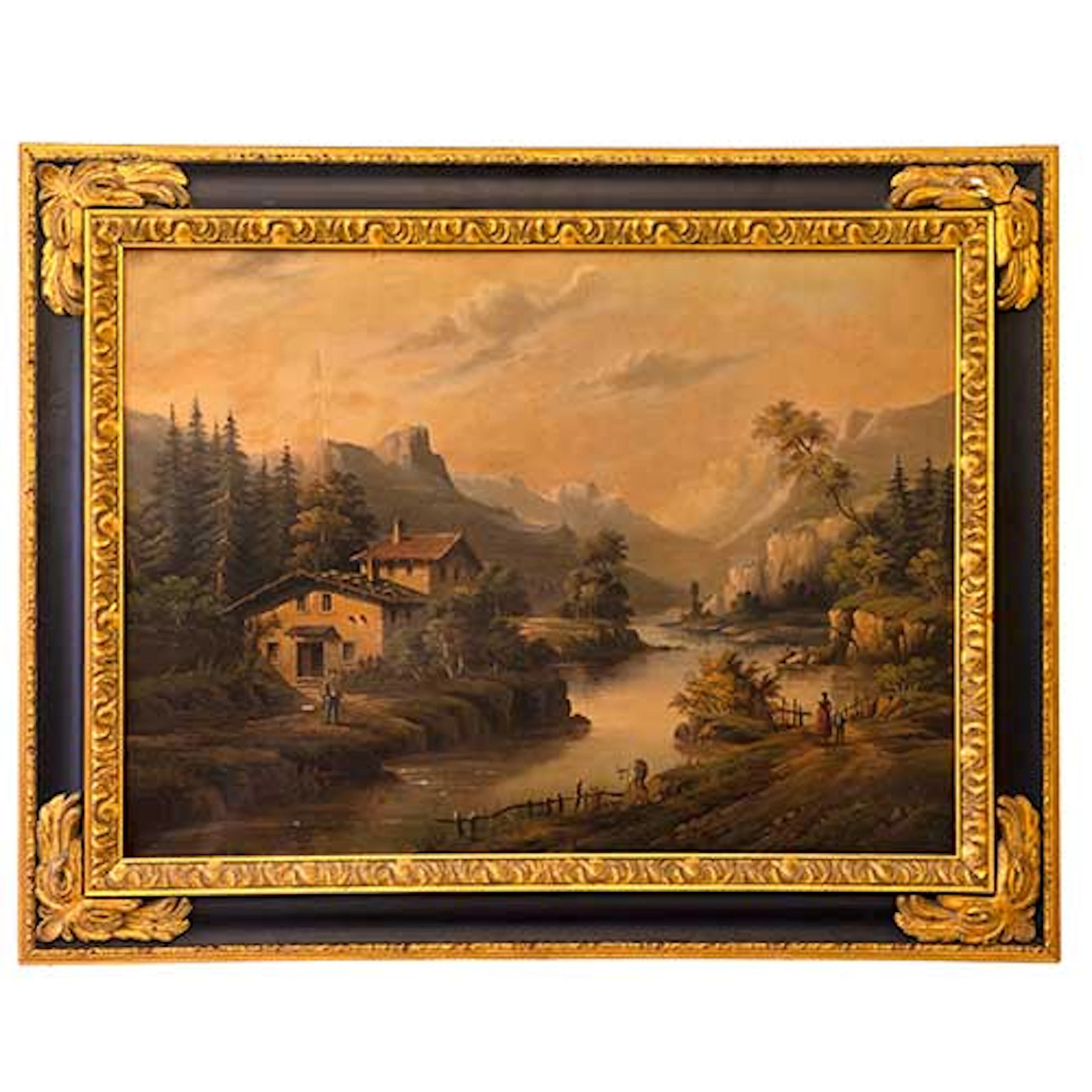 Paisaje de los Alpes