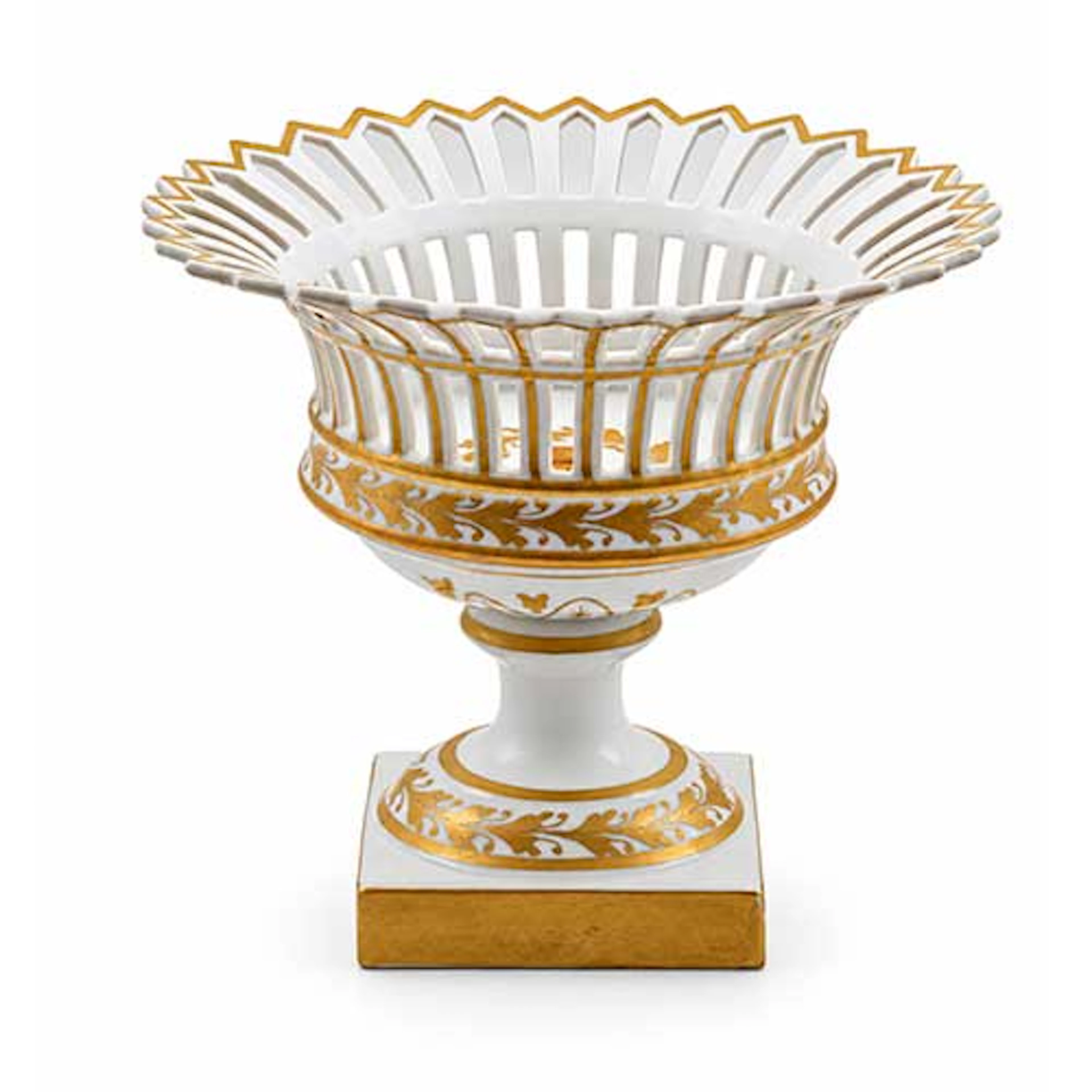 Centro de mesa estilo imperio en porcelana Hispania (Manises)