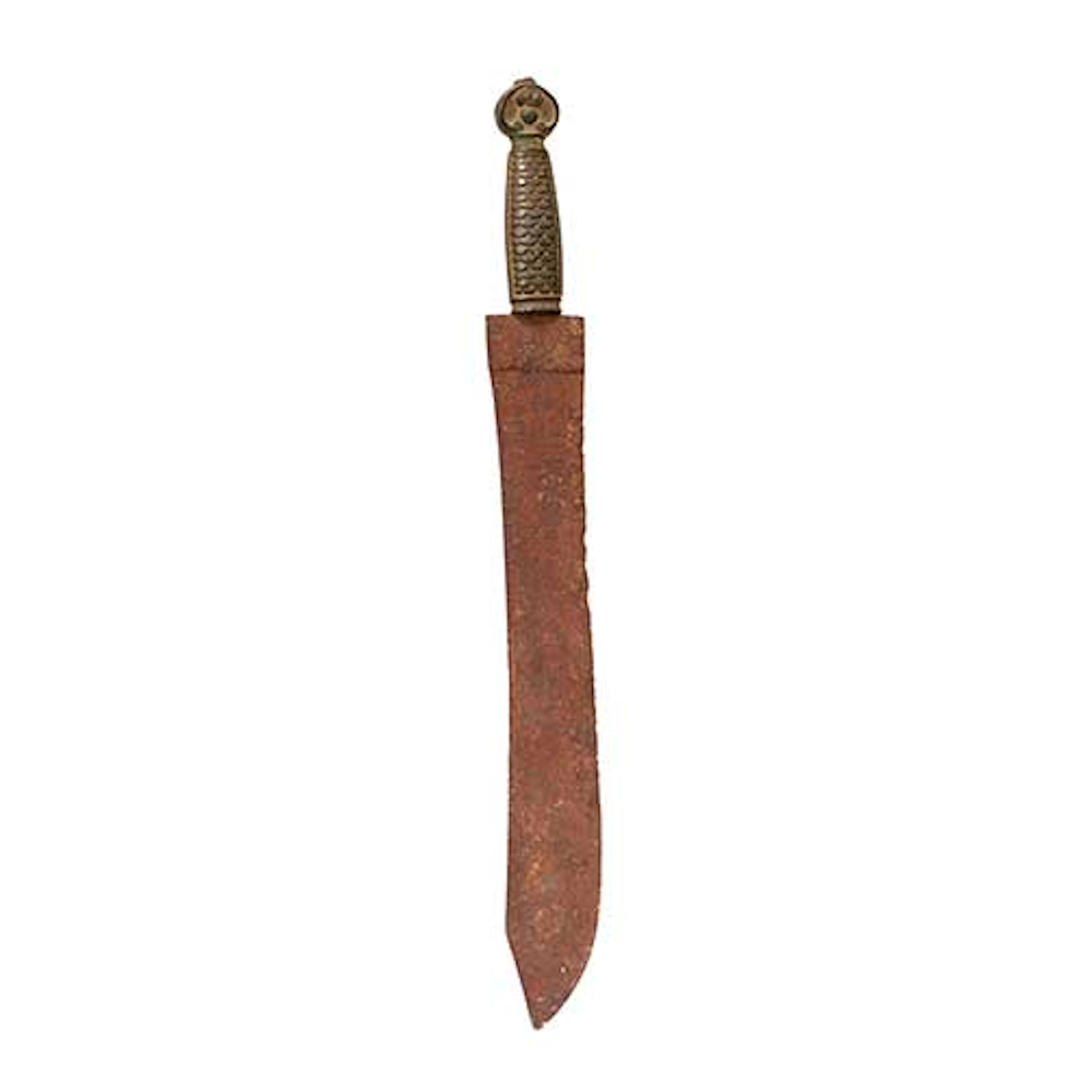 Machete realizado en hierro y agarre en bronce.