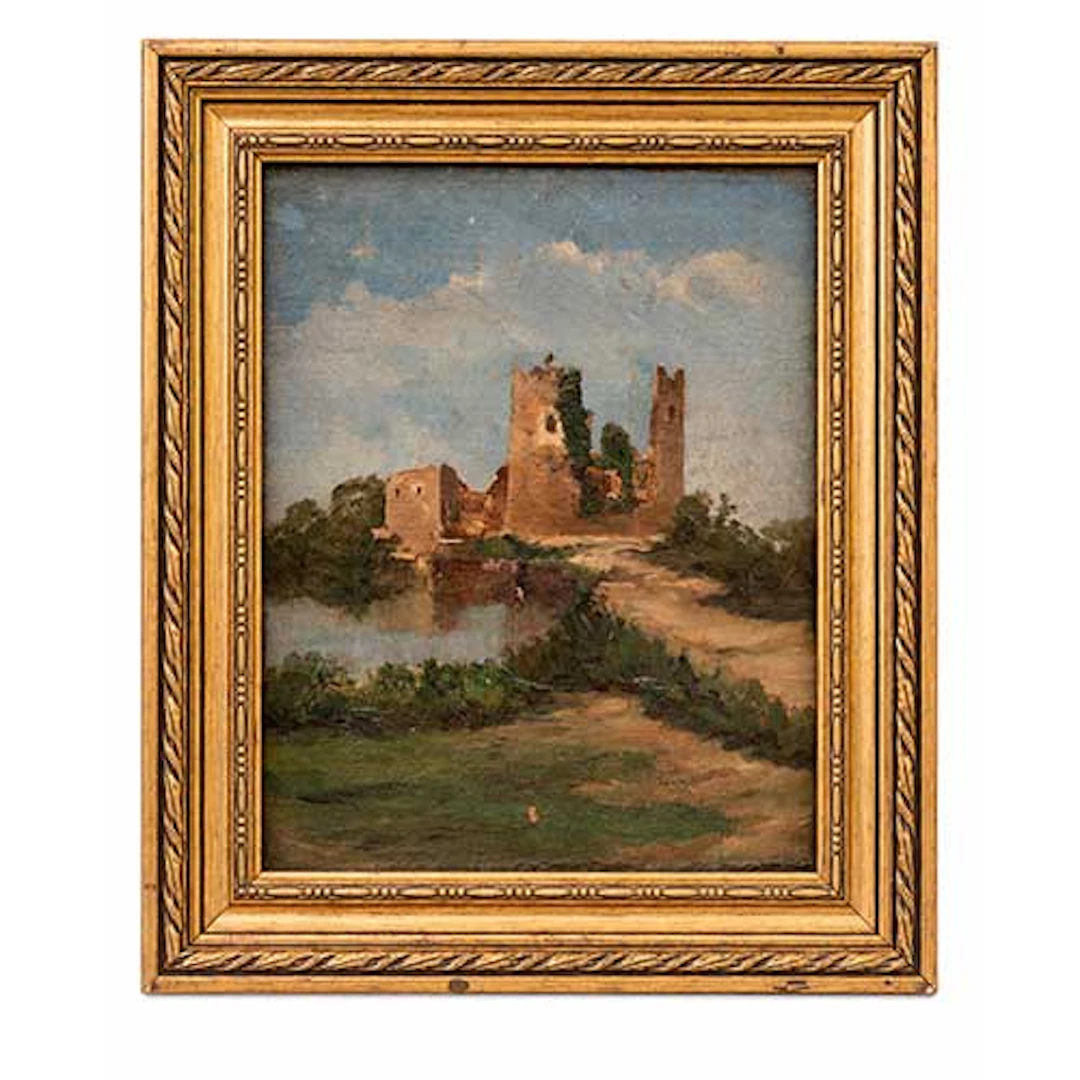 Paisaje con ruinas