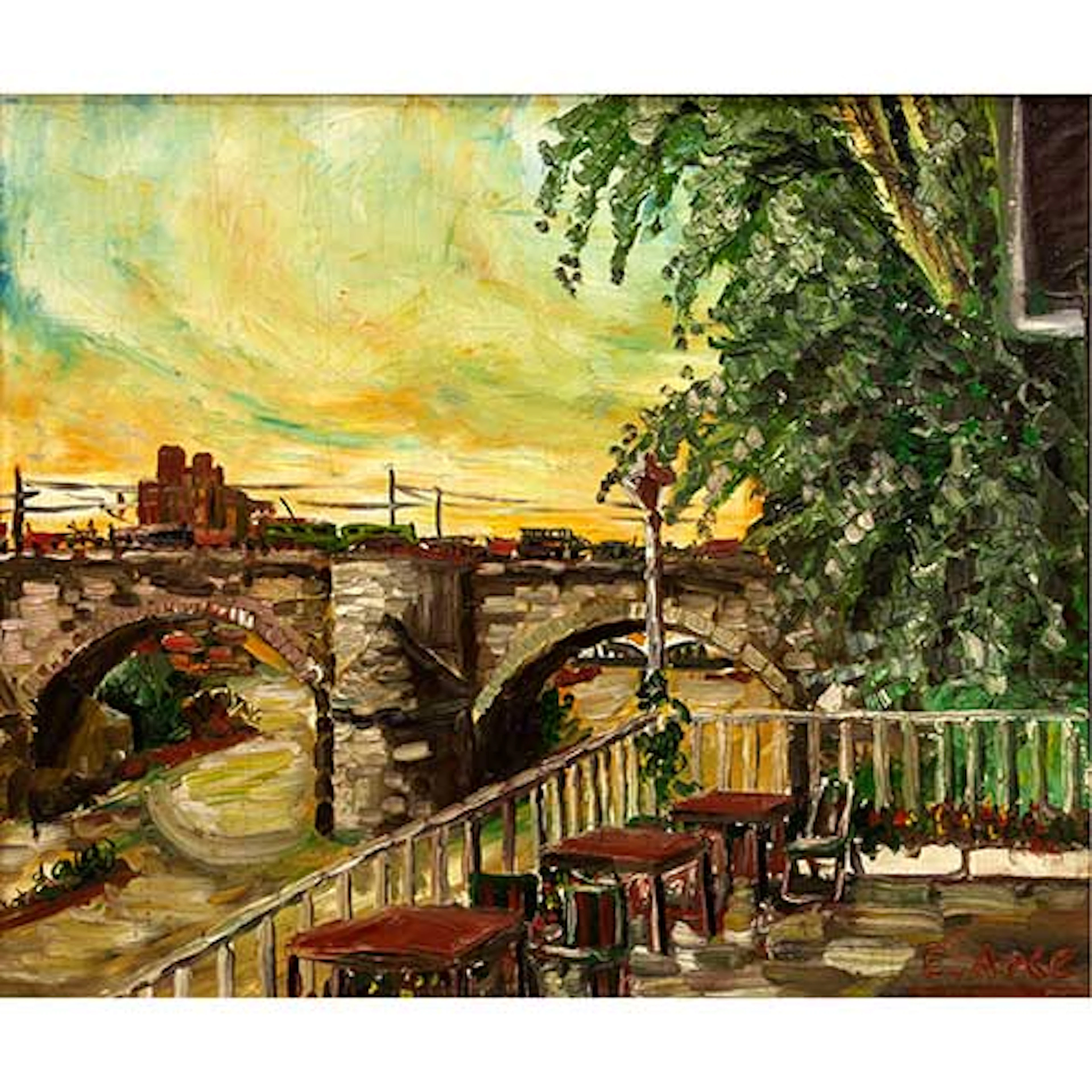 Vista del Puente de Piedra