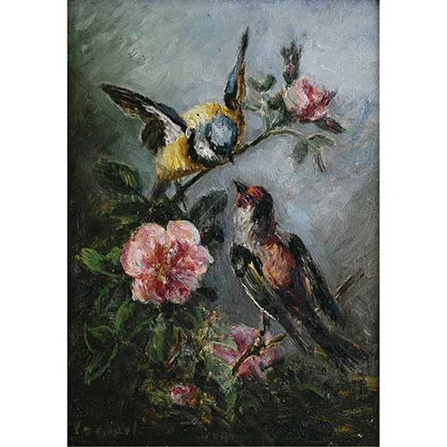 Flores y pjaros