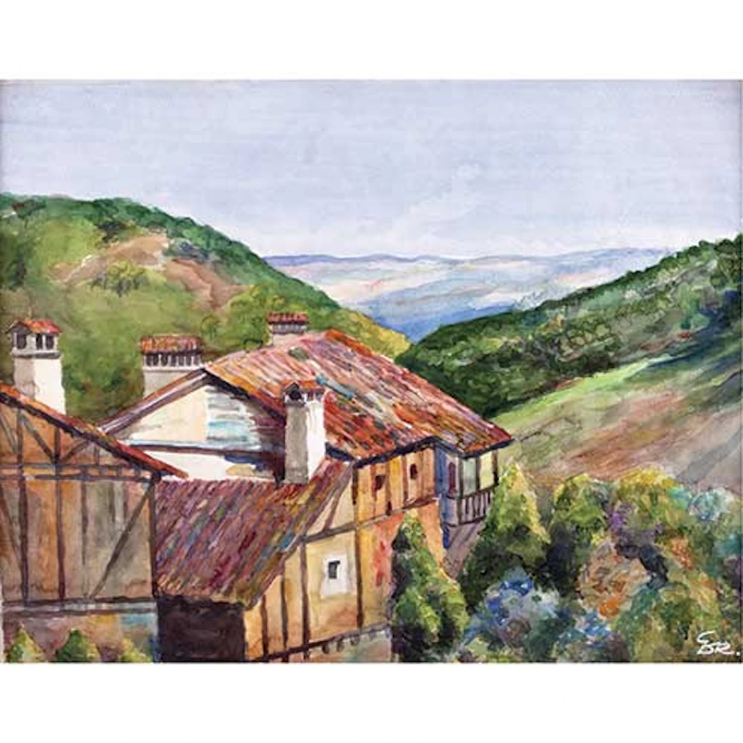 Paisaje con casas