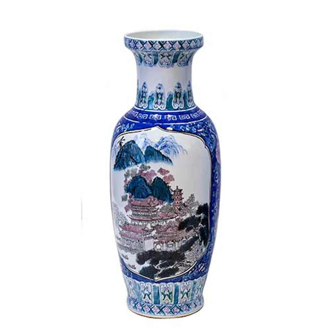 Jarrn en porcelana china, s.XX.
