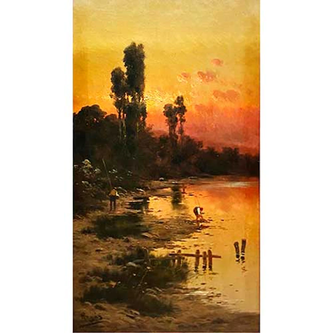Paisaje al atardecer