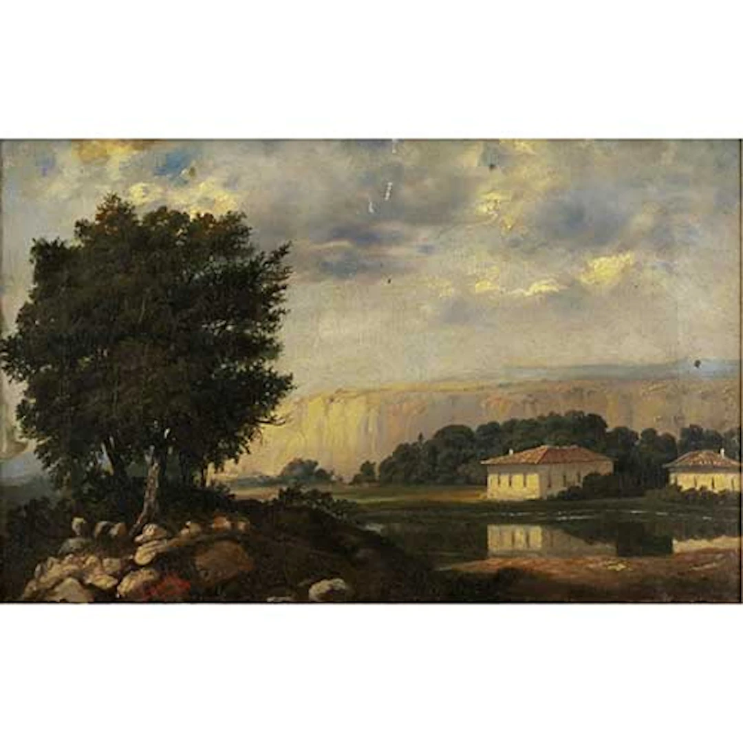Pareja de paisajes de Espaa