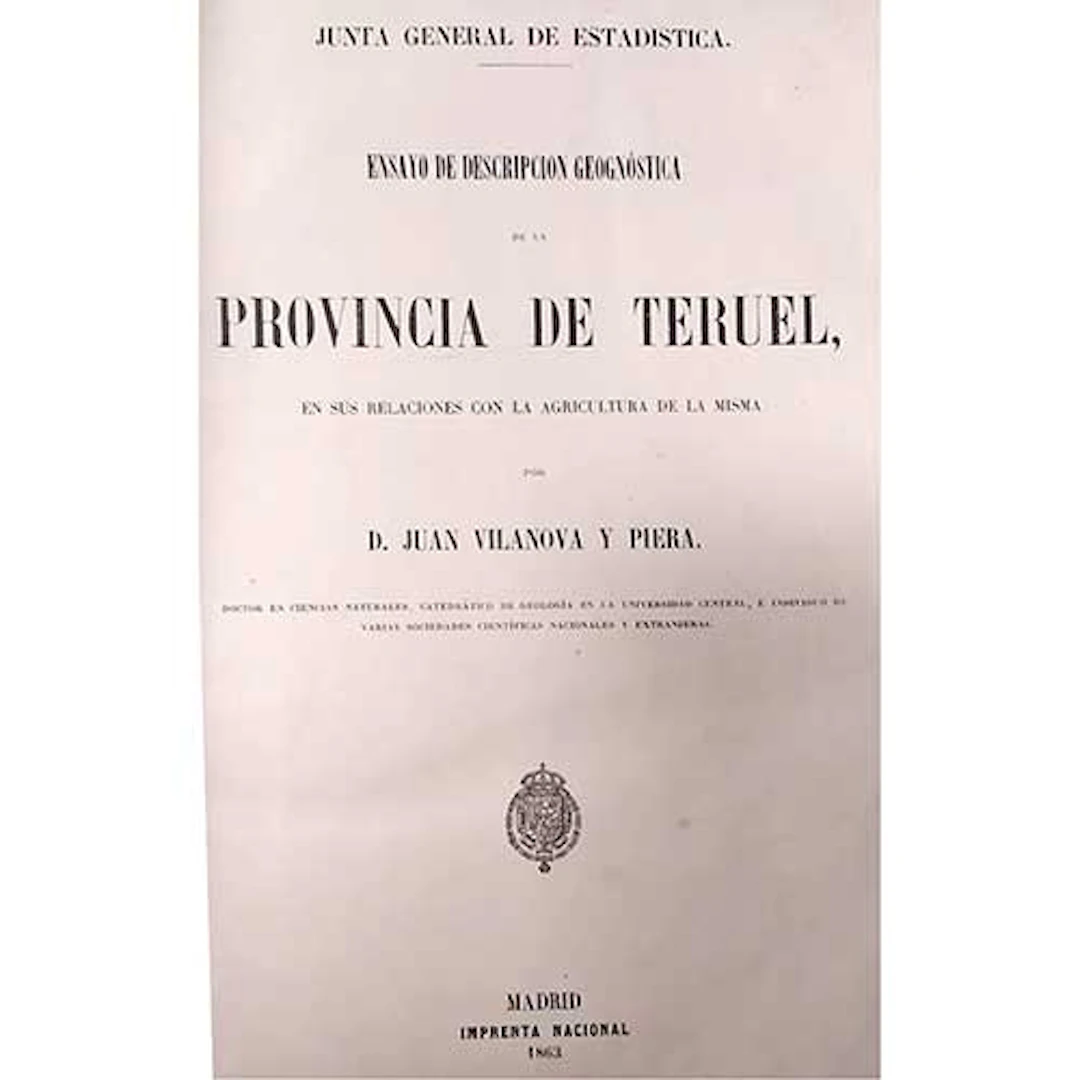 Ensayo de Descripcin Geognstica de la Provincia de Teruel