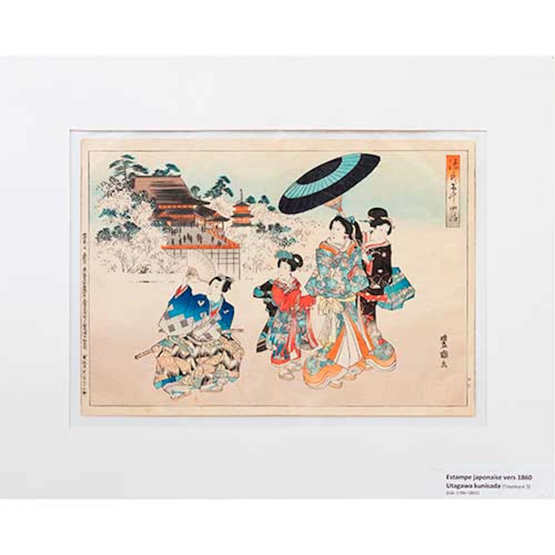 Tres estampas japonesas ukiyo-e