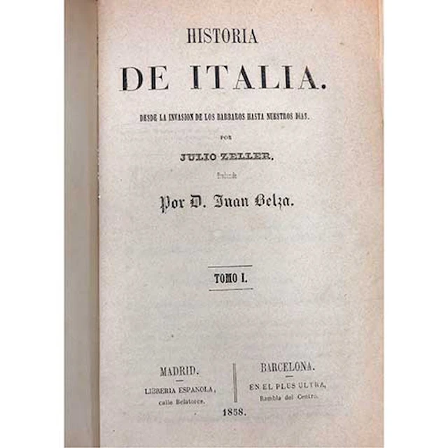 Julio Zeller, Historia de Italia