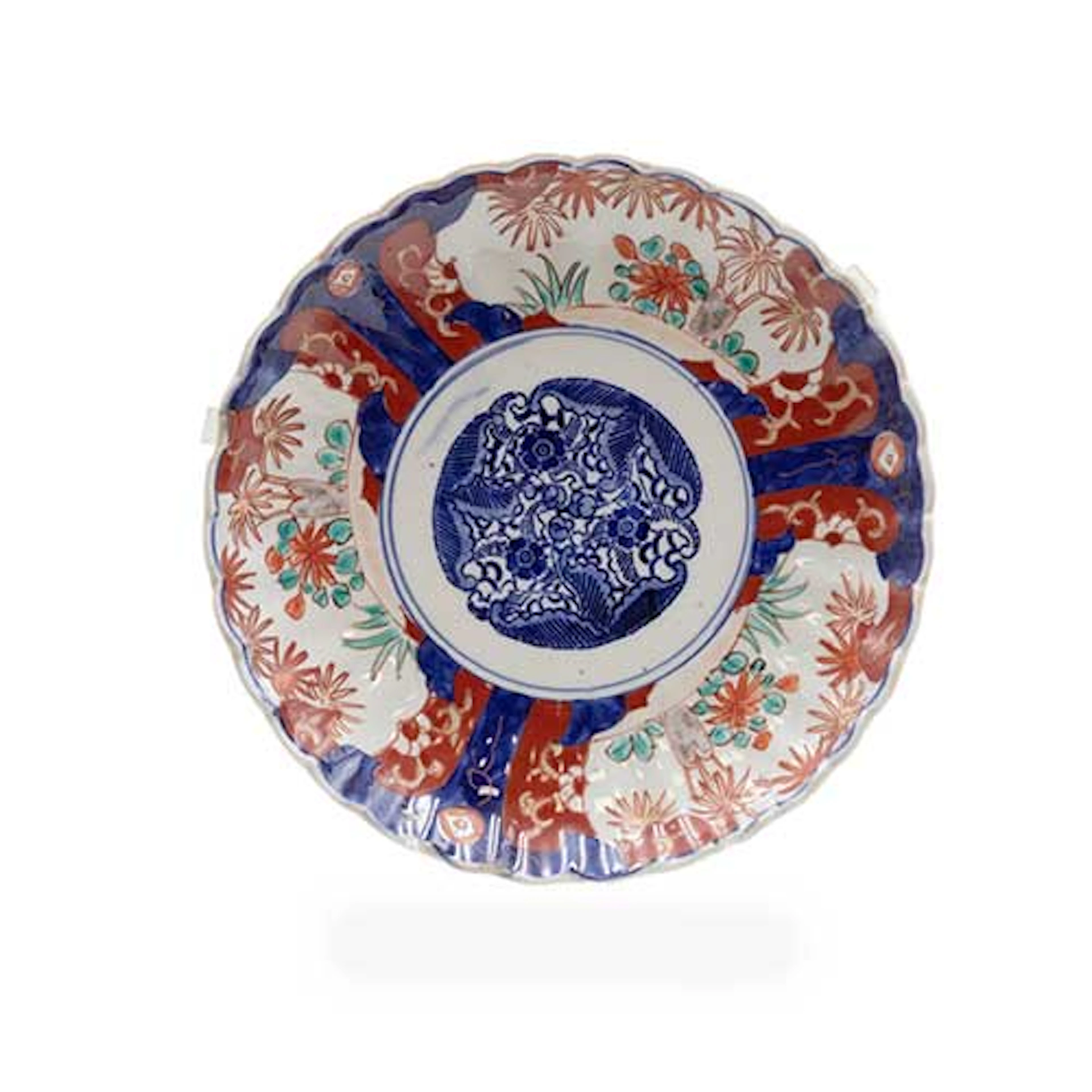 Plato en porcelana de Imari