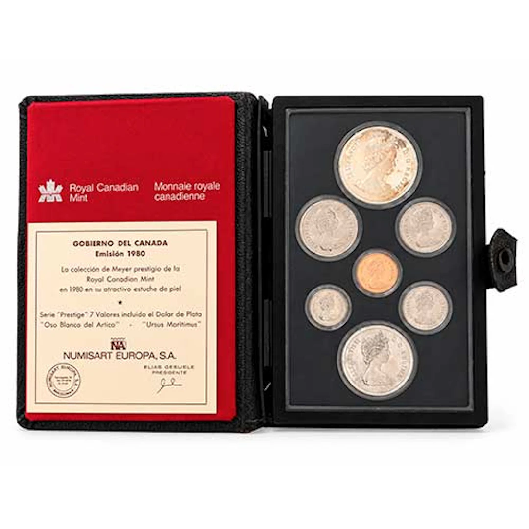 Coleccin de monedas Gobierno de Canad Emisin 1980