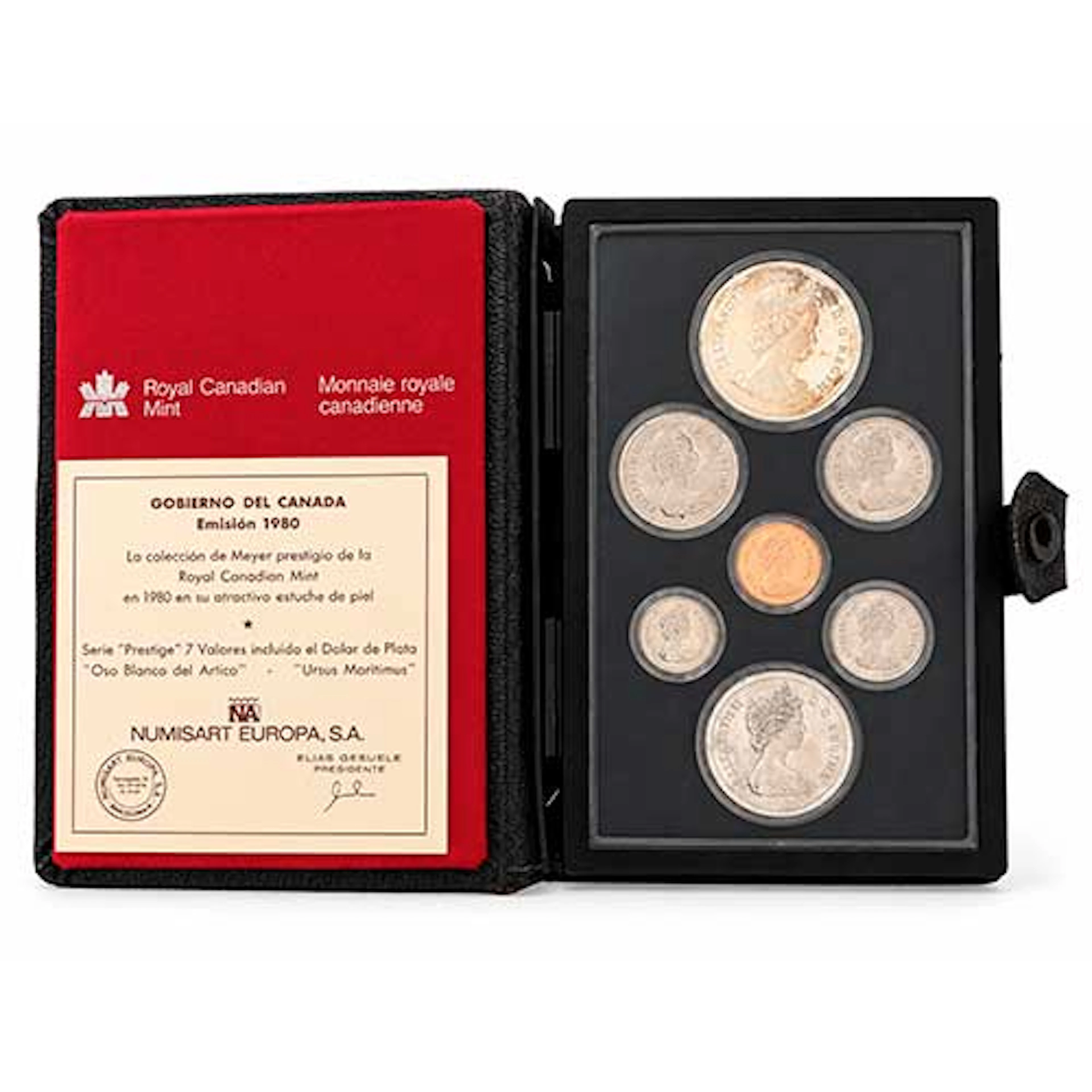 Coleccin de monedas Gobierno de Canad Emisin 1980