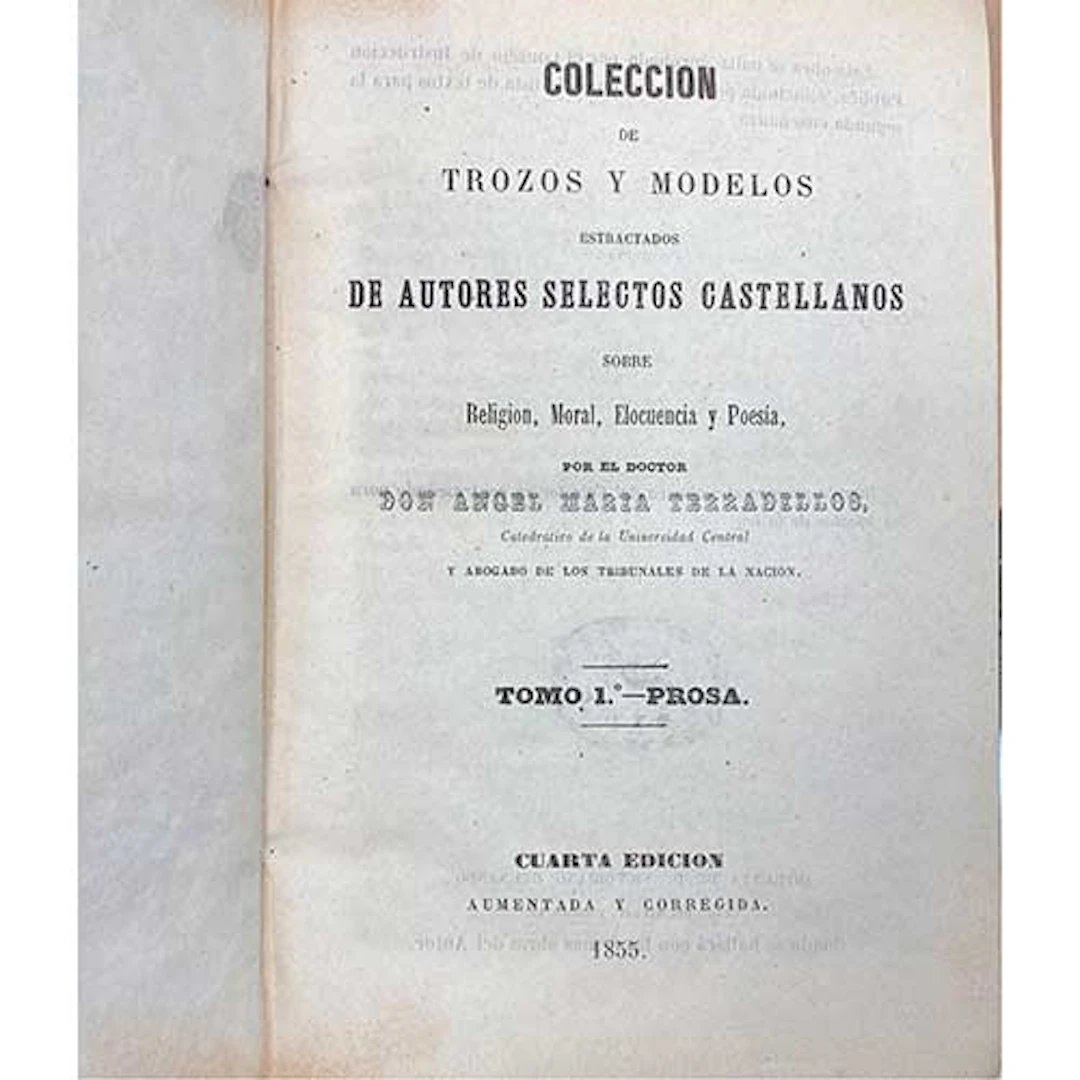 Don Angel Mara Terradillos, "Coleccin de trozos y modelos estractados