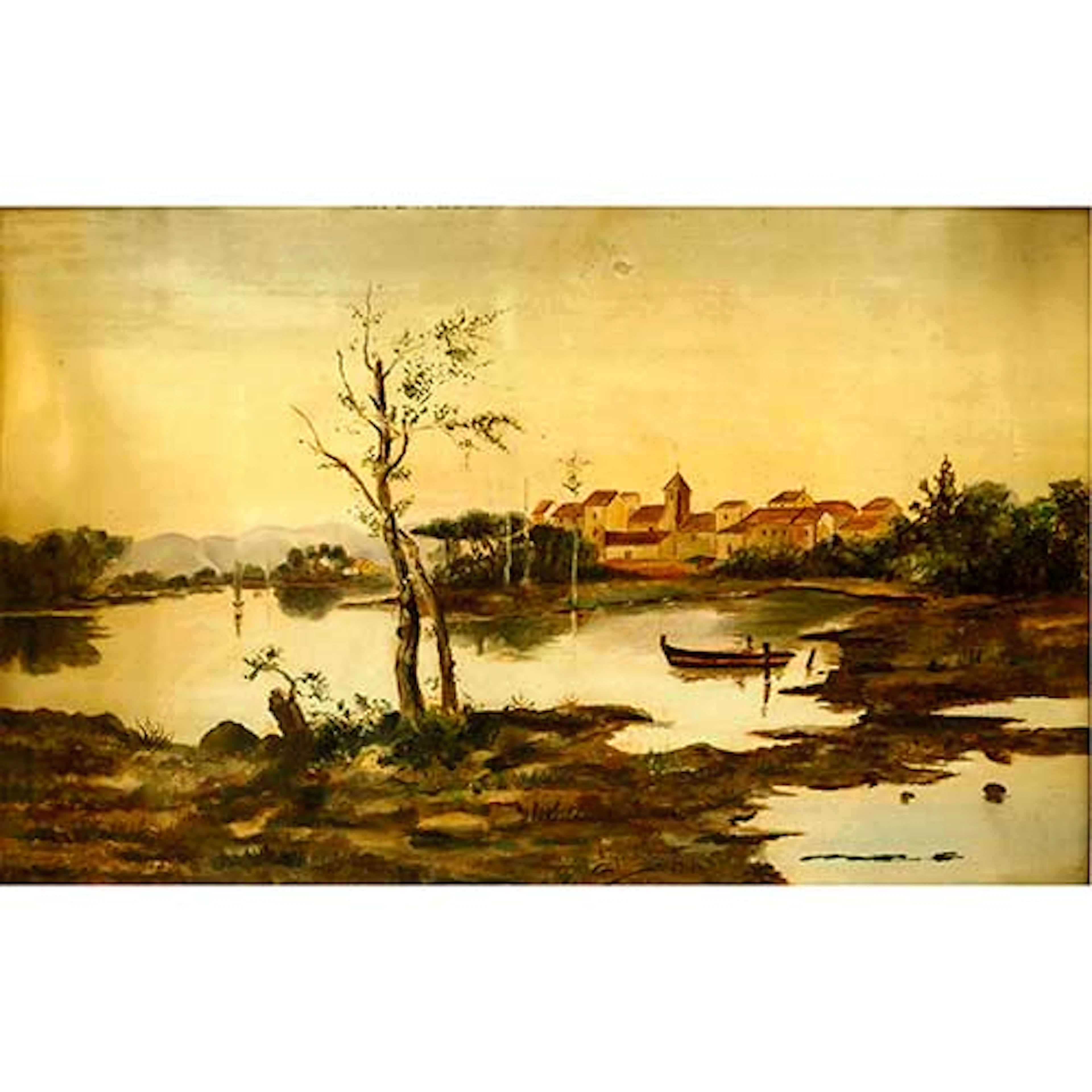 Paisaje con lago