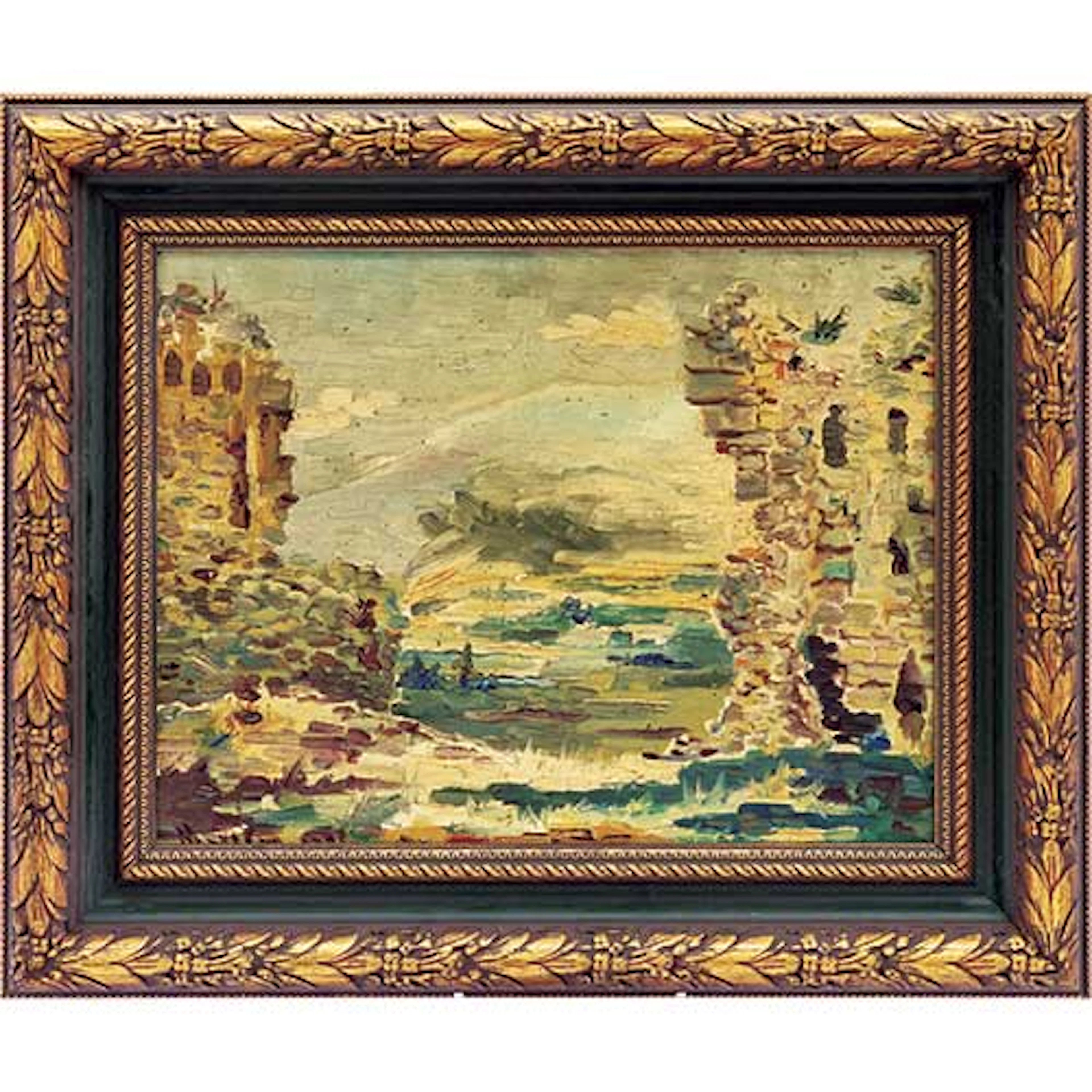 Paisaje con ruinas