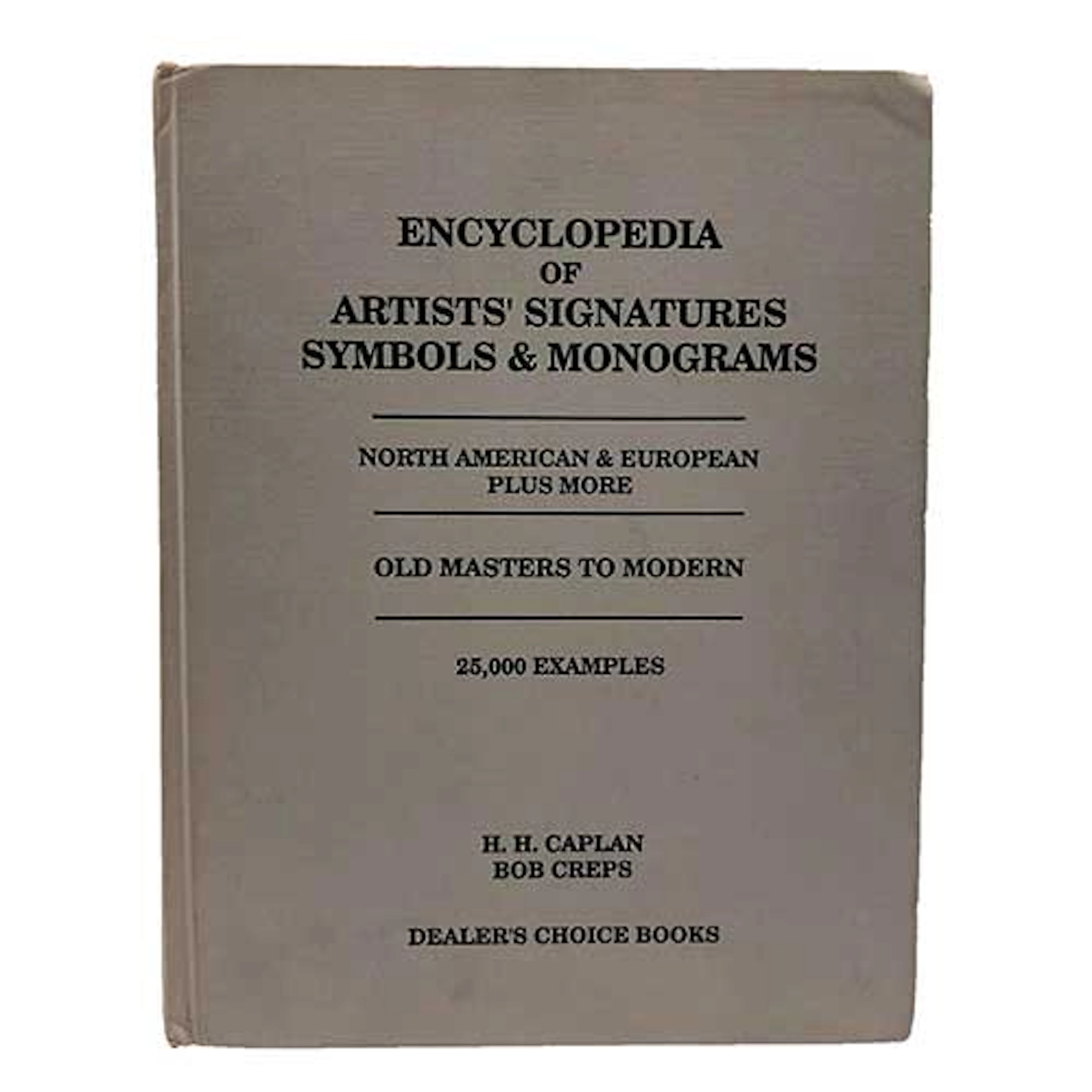 Encyclopedia of artistssignatures, symbols & monograms North American