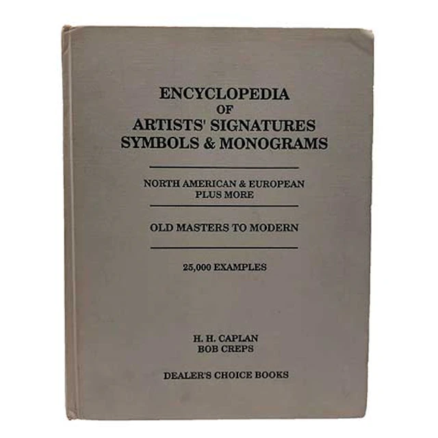 Encyclopedia of artistssignatures, symbols & monograms North American