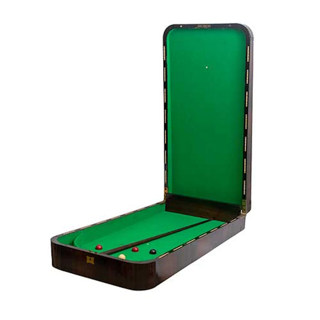 Bagatelle plegable de sobremesa realizado en madera de palo santo