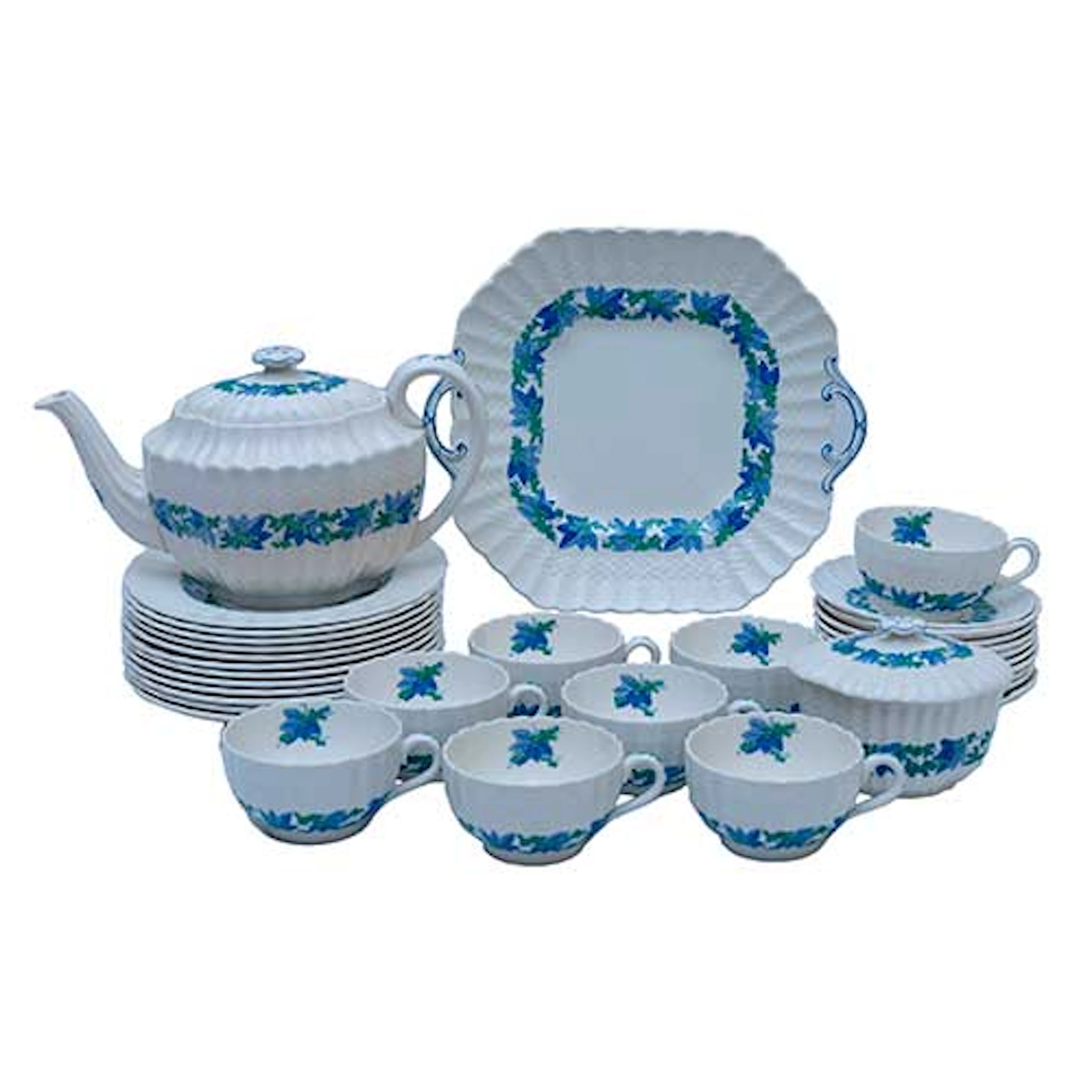 Juego de merienda de ocho servicios en cermica Copeland Spode England