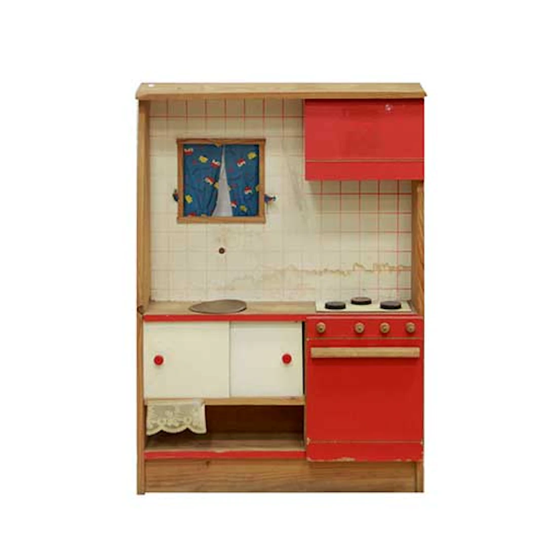 Cocina de juguete en madera, aos 60.