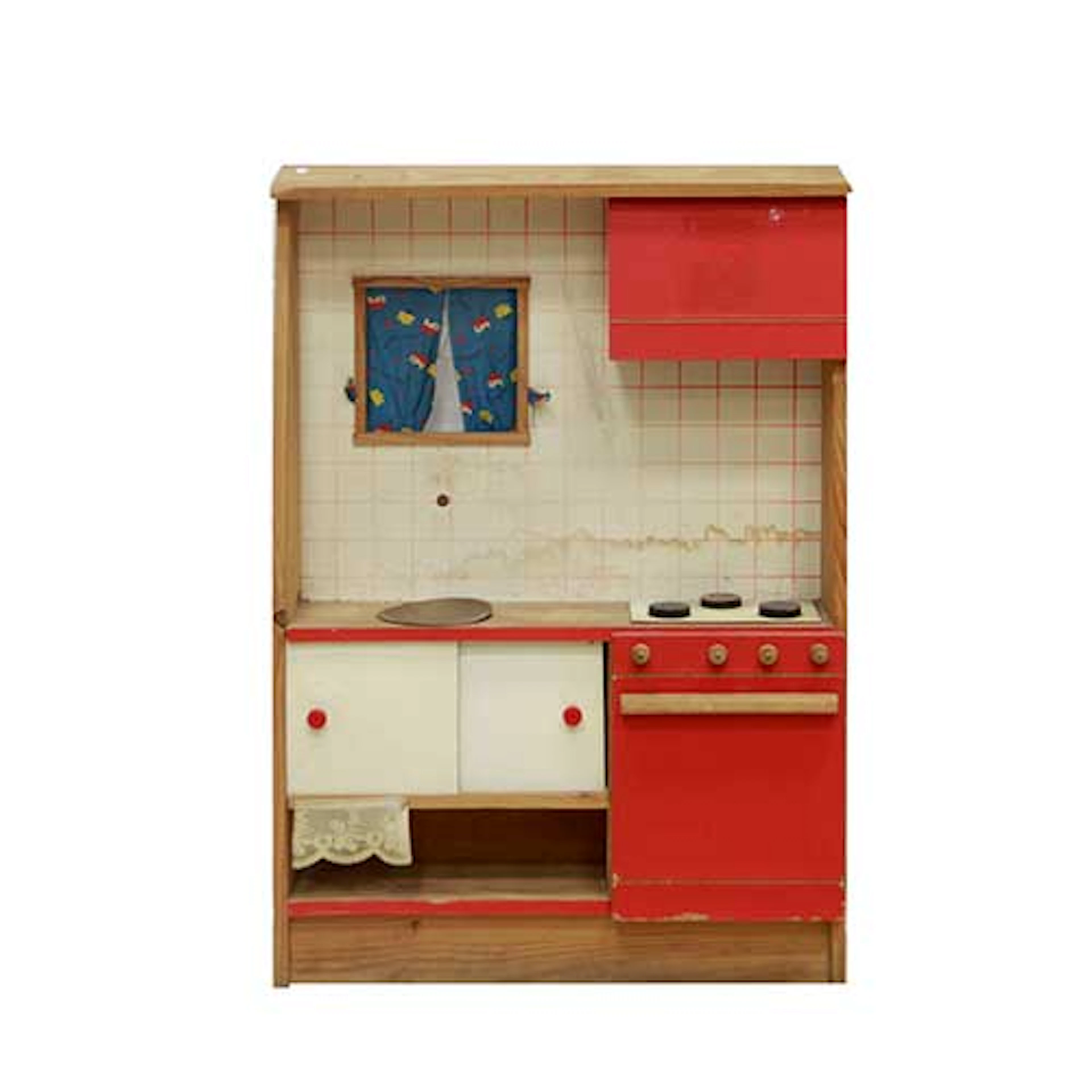 Cocina de juguete en madera, aos 60.