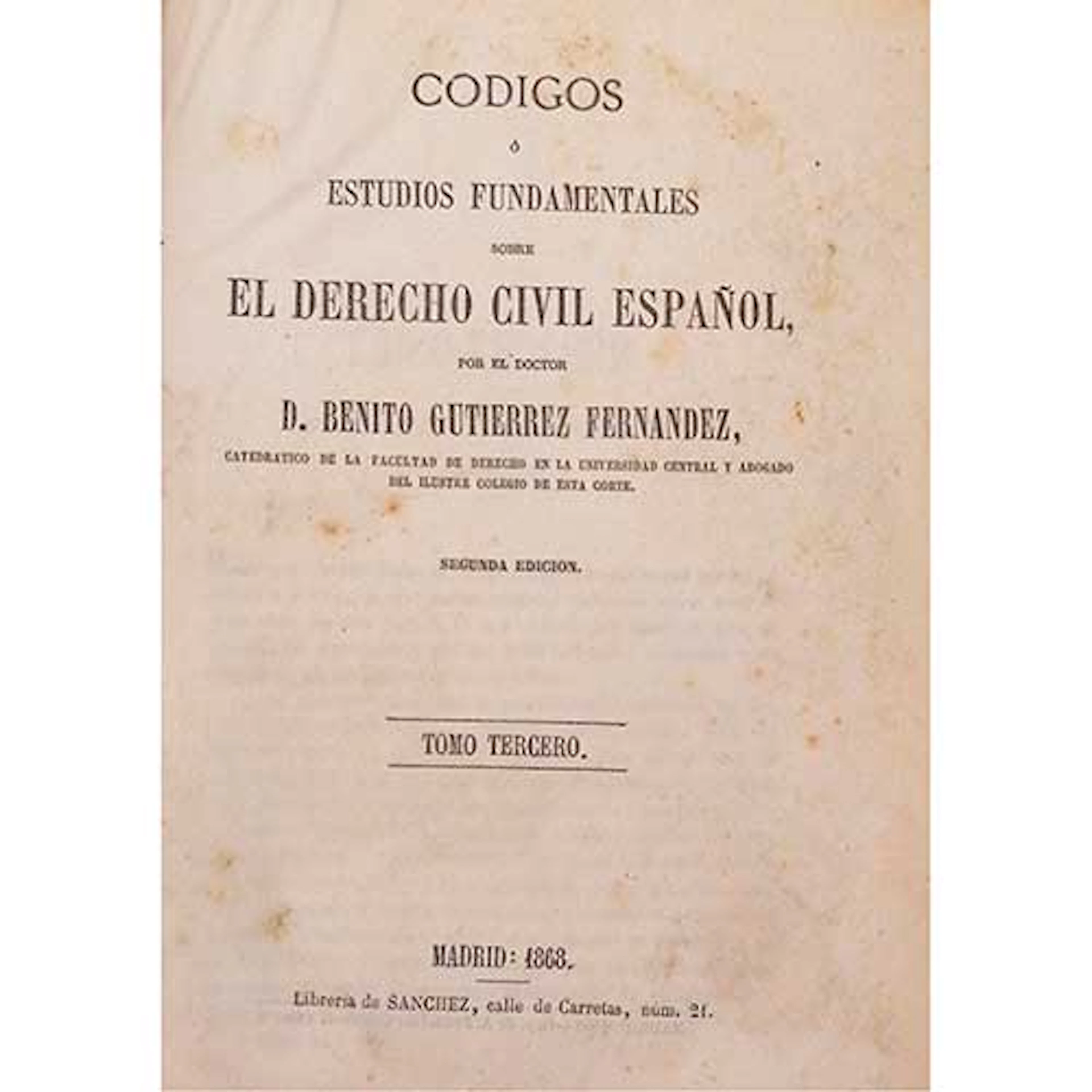 Cdigos o estudios fundamentales sobre el derecho civil espaol