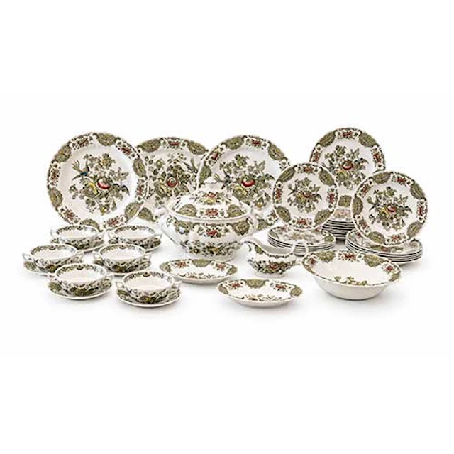 Vajilla de porcelana Ridgway Staffordshire, modelo Windsor