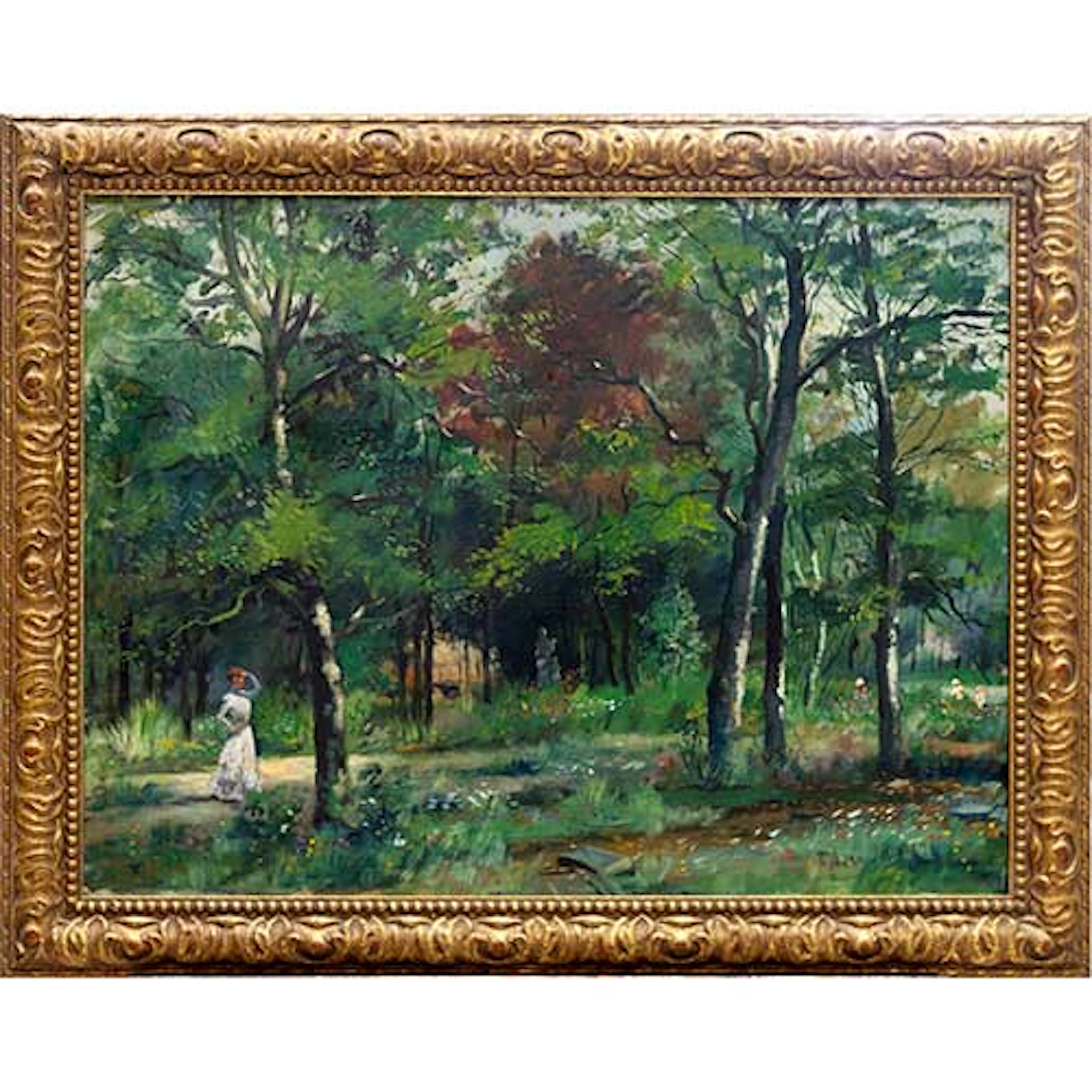 Dama en el bosque