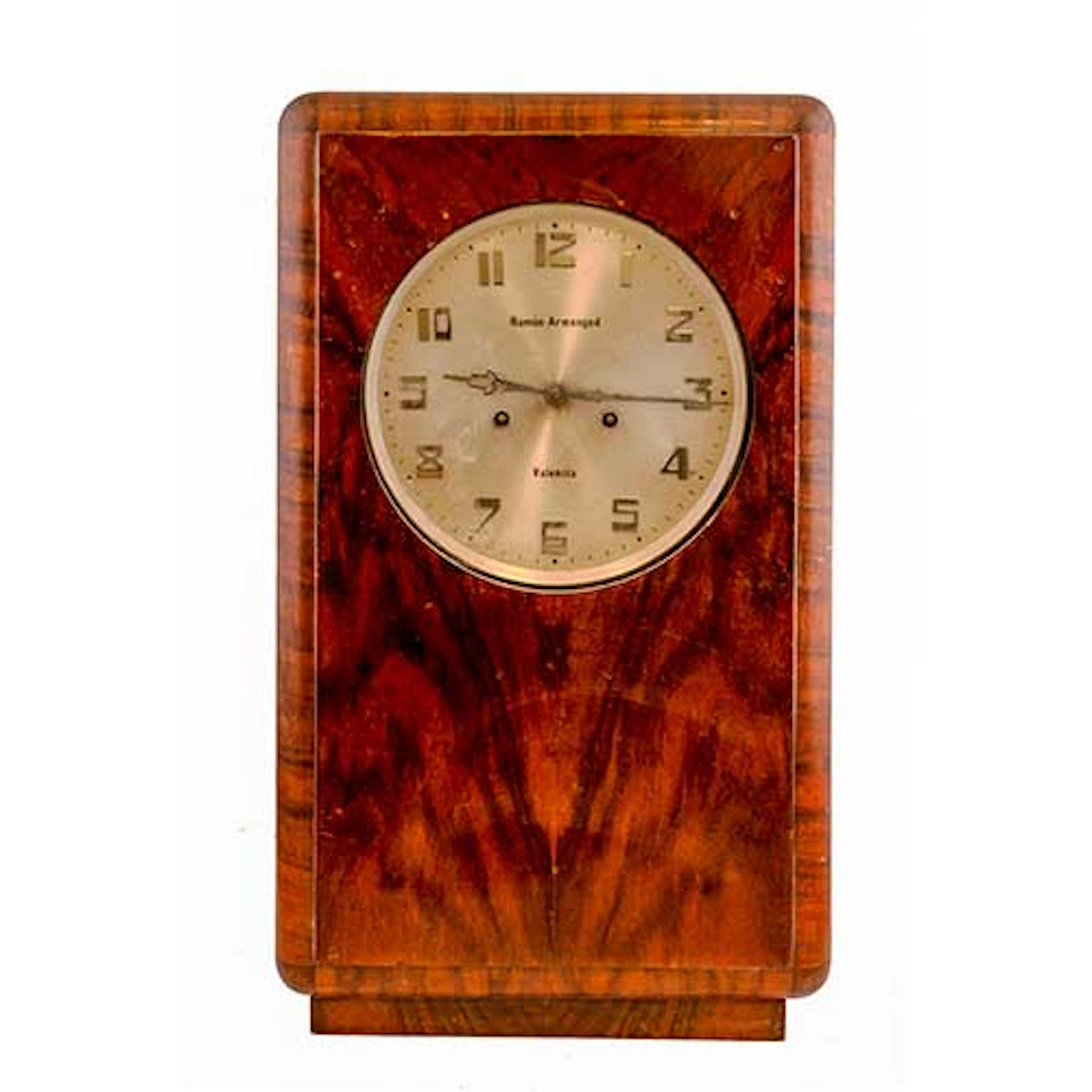 Reloj de pared con caja de madera y pndulo interior