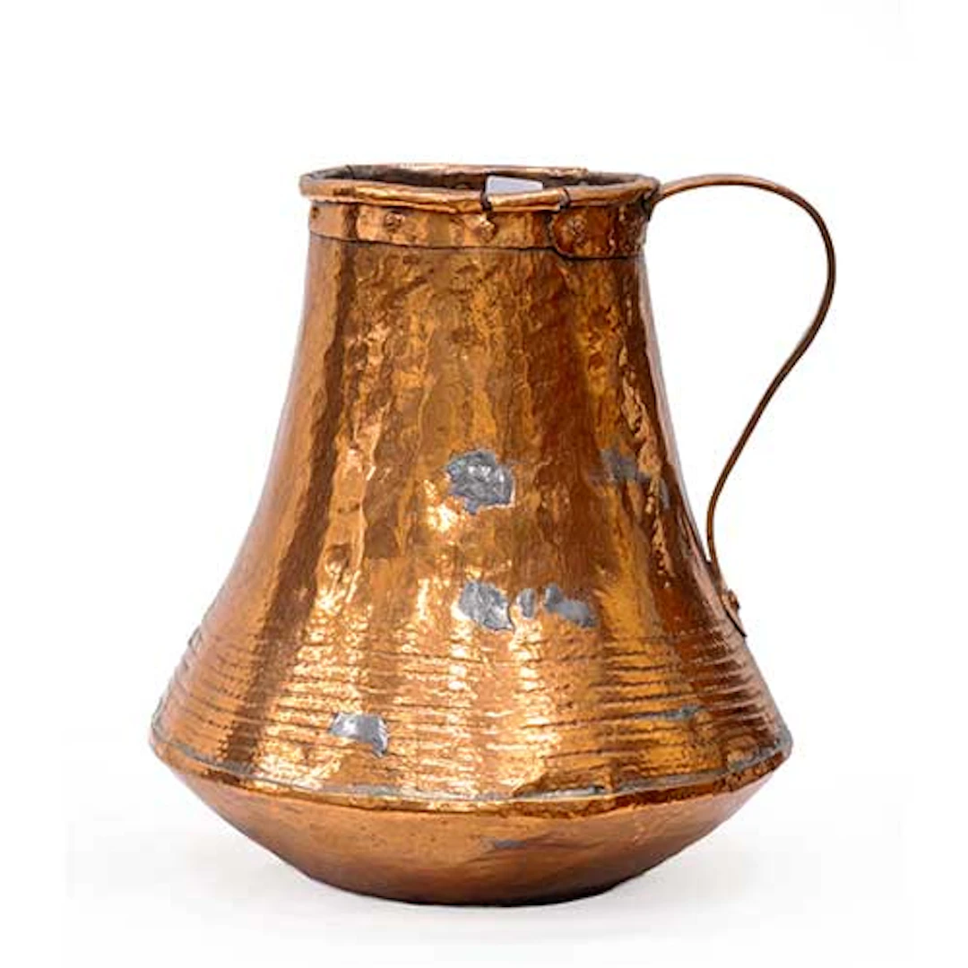 Cntaro, medida en cobre con asa firmada 1787