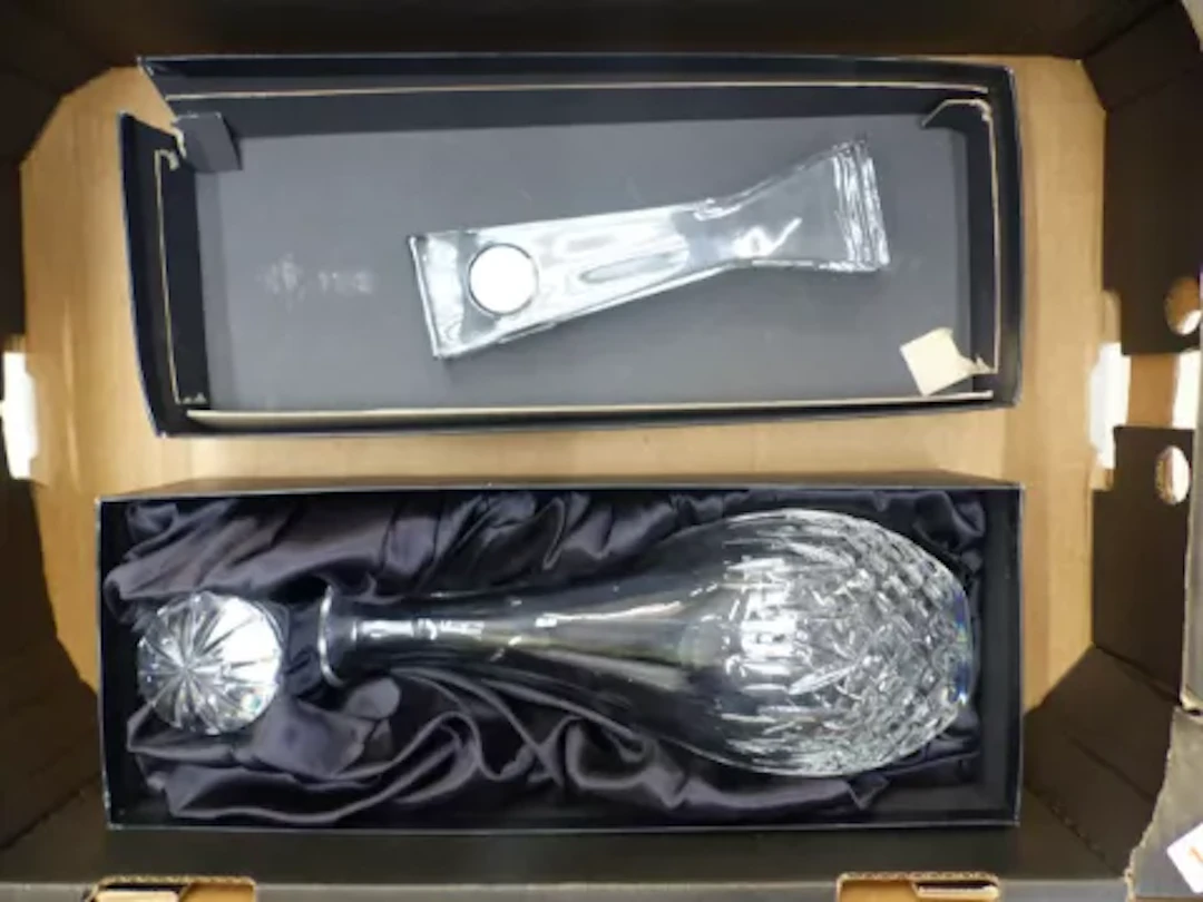 John Rocha for Waterford Crystal modern clock, together with a Royal