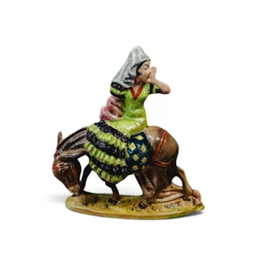 Beswick Figure 'Spanish Girl on Donkey'. Model 1244. h.15cm