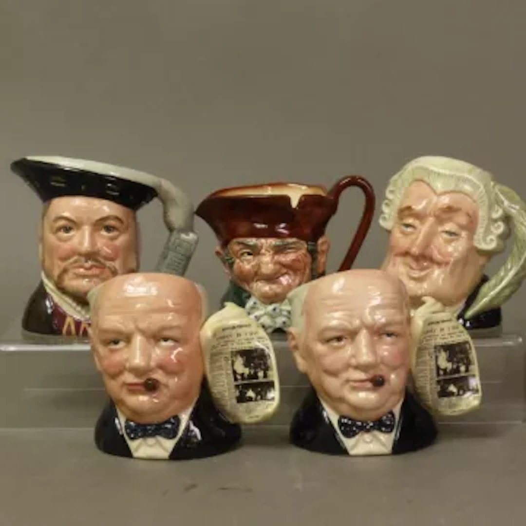 Five Royal Doulton small character jugs, Sir Winston Churchill D6934