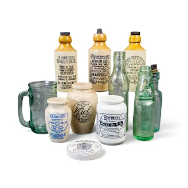 A selection of advertising Stoneware jars to include:- 'Carricks Dairy