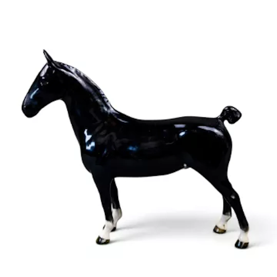 A Beswick Hackney Horse, 'Black Magic of Nork', Model number 1361, h.19.5cm