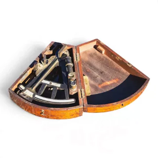 Early 20th-century cased marine sextant by T.L. Ainsley.