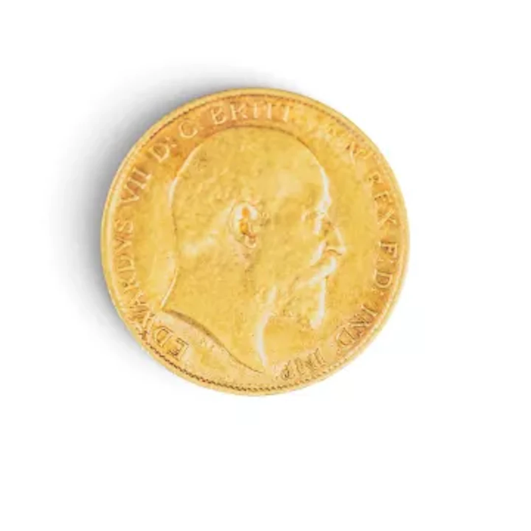 HALF sovereign 22ct gold coin, 1909.