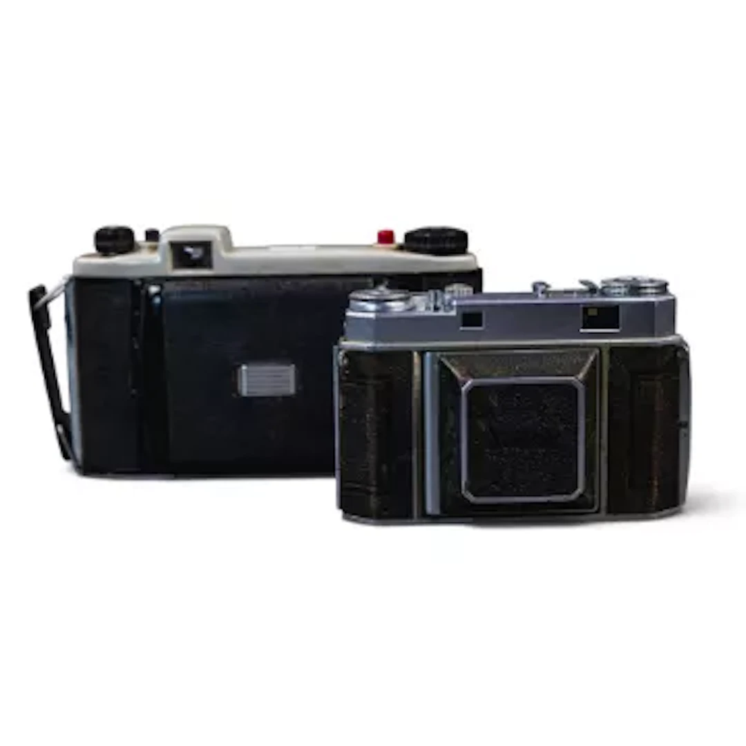 Kodak Retina IIa 35mm rangefinder camera, together with Kodak Junior