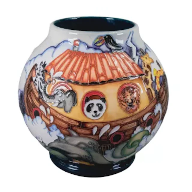 Moorcroft limited edition vase Two by Two by Nicola Slaney, h.18cm.