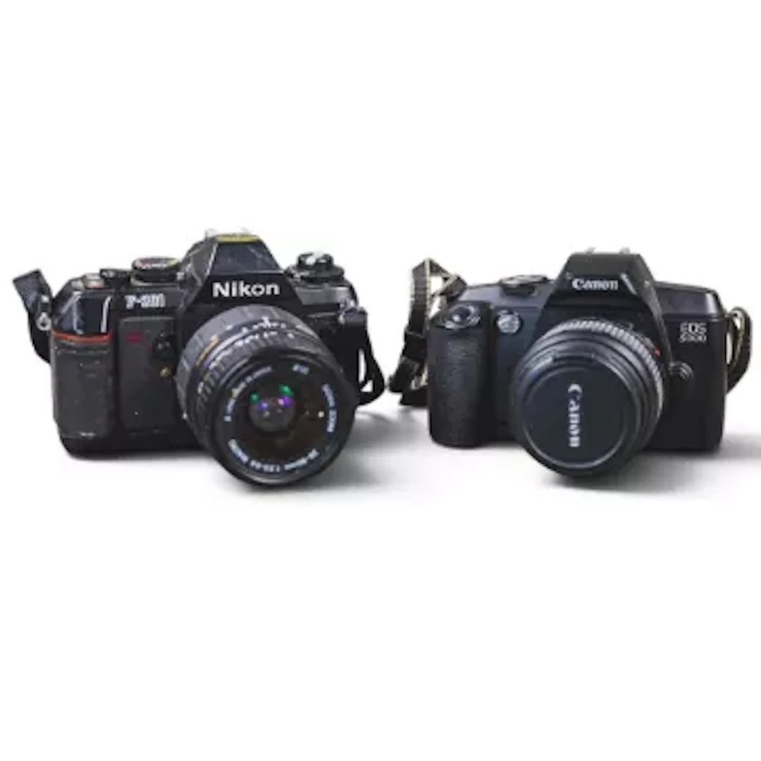 Nikon F-301 35mm SLR film camera with first built-in motorised film