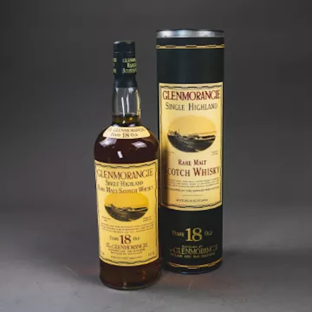 Glenmorangie Single Highland rare malt Scotch Whisky, aged 18 years