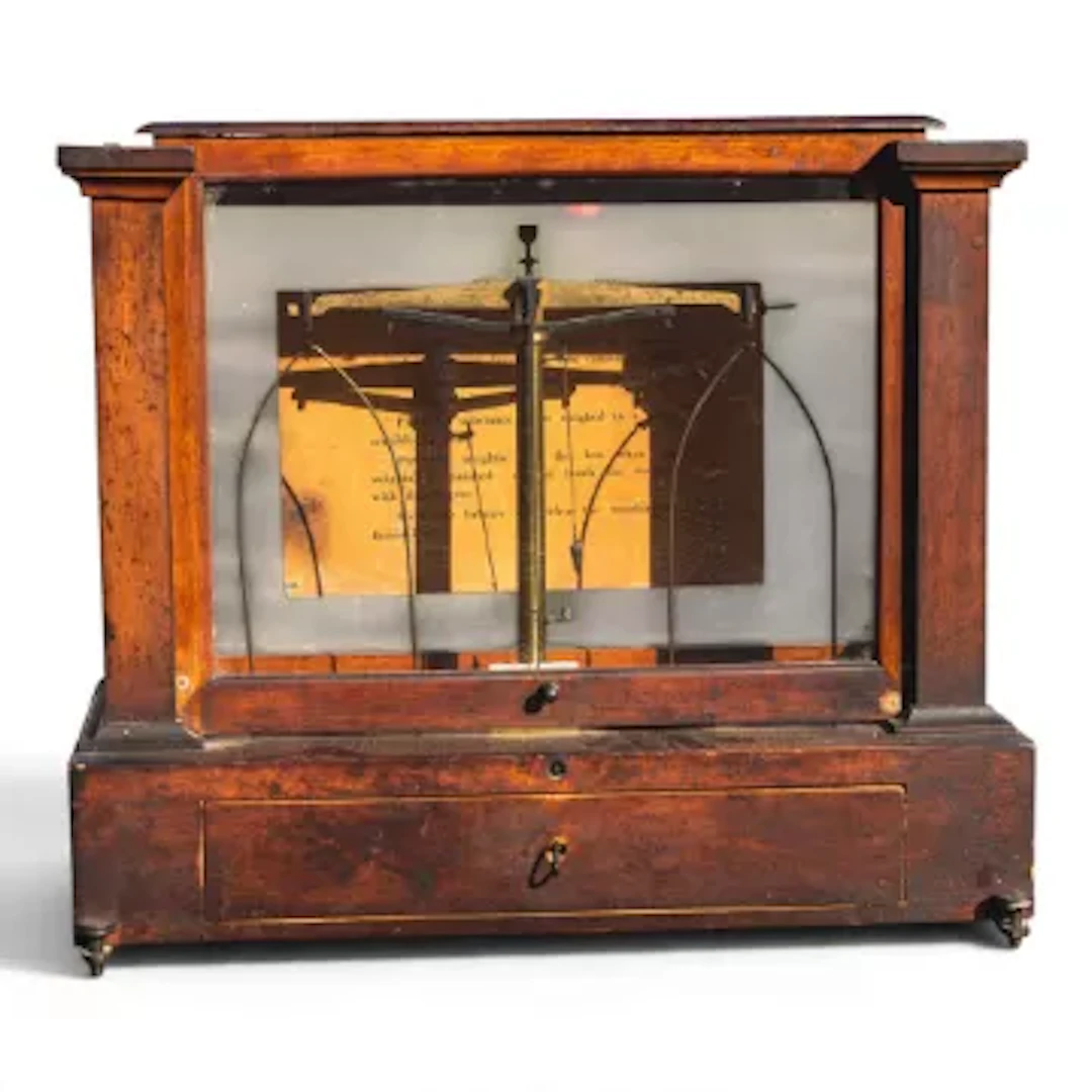 Early 20th-century ‘Becker’s Sons’ cased analytical balance scale